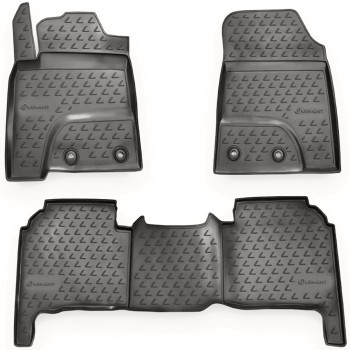 ΠΑΤΑΚΙΑ ΣΕ ΣΚΑΦΗ TPE ΛΑΣΤΙΧΟ ΓΙΑ LEXUS LX570 2012+  ΣΕ ΑΝΘΡΑΚΙ ΣΚΟΥΡΟ ΓΚΡΙ ΧΡΩΜΑ NOVLINE - 3 ΤΕΜ.