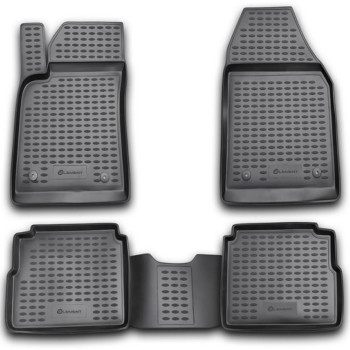 ΠΑΤΑΚΙΑ ΣΕ ΣΚΑΦΗ TPE ΛΑΣΤΙΧΟ ΓΙΑ OPEL VECTRA C SW 2003-2008  ΣΕ ΑΝΘΡΑΚΙ ΣΚΟΥΡΟ ΓΚΡΙ ΧΡΩΜΑ NOVLINE - 4 ΤΕΜ.