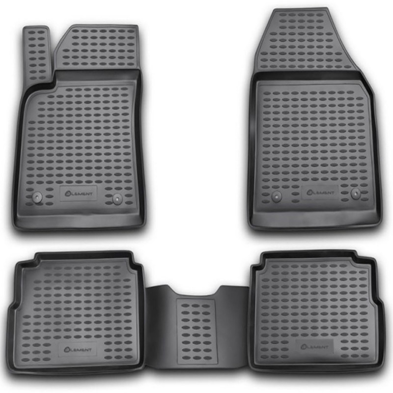 ΠΑΤΑΚΙΑ ΣΕ ΣΚΑΦΗ TPE ΛΑΣΤΙΧΟ ΓΙΑ OPEL VECTRA C SW 2003-2008  ΣΕ ΑΝΘΡΑΚΙ ΣΚΟΥΡΟ ΓΚΡΙ ΧΡΩΜΑ NOVLINE - 4 ΤΕΜ.