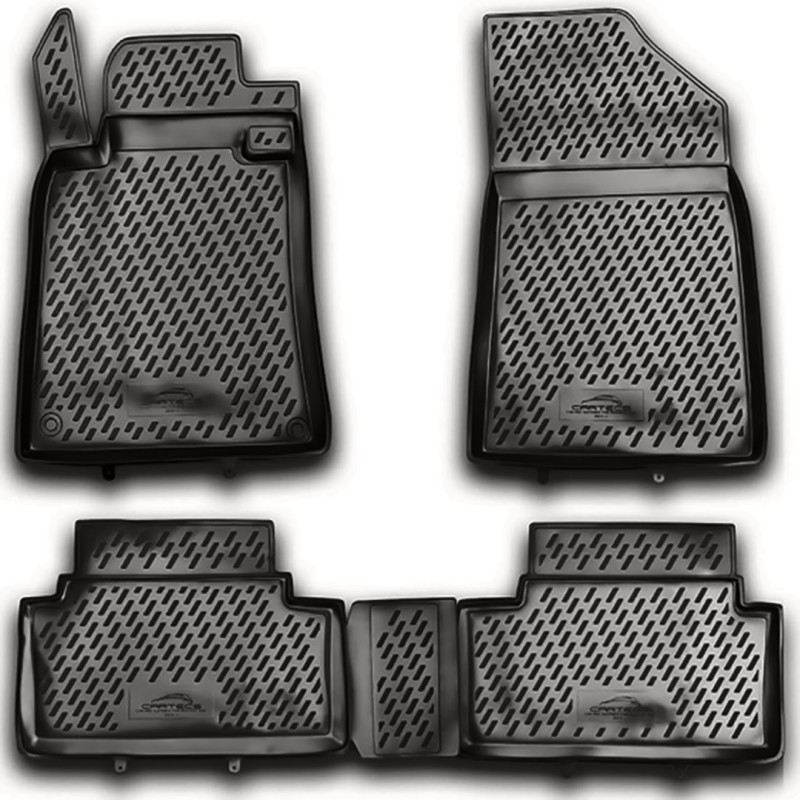 ΠΑΤΑΚΙΑ ΣΕ ΣΚΑΦΗ TPE ΛΑΣΤΙΧΟ ΓΙΑ PEUGEOT 508 SW 4D 03/2011-2018  ΣΕ ΑΝΘΡΑΚΙ ΣΚΟΥΡΟ ΓΚΡΙ ΧΡΩΜΑ NOVLINE - 4 ΤΕΜ.