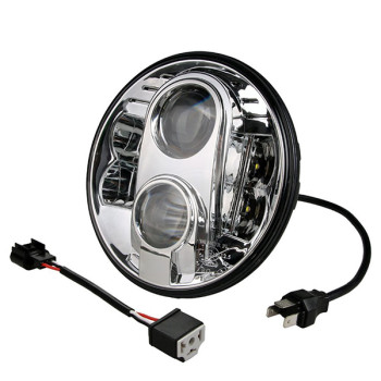 M-Tech - Στρογγυλό Φανάρι WHL101 CHROME 7'' με 8 Cree LED (XML-10W) 9-36V 6000-6500K σε Χρώμιο - 1 τεμ. (WHL101/MT)