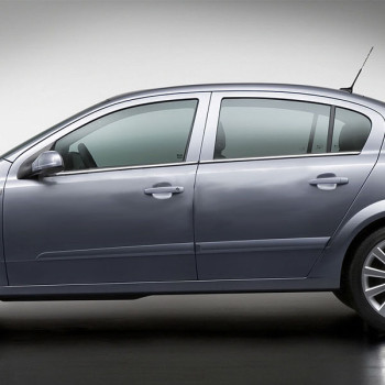 TRIM  ΠΑΡΑΘΥΡΩΝ ΑΥΤΟΚΟΛΛΗΤΑ ΧΡΩΜΙΟΥ 4ΤΕΜ. ΓΙΑ OPEL ASTRA H 4D 2004+