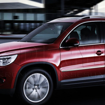 ΠΡΟΣΤΑΤΕΥΤΙΚΗ ΦΑΣΑ ΠΟΡΤΑΣ ΠΛΑΣΤΙΚΟ ΧΡΩΜΙΟ 4ΤΕΜ. ΓΙΑ VW TIGUAN 5D 2007-2015