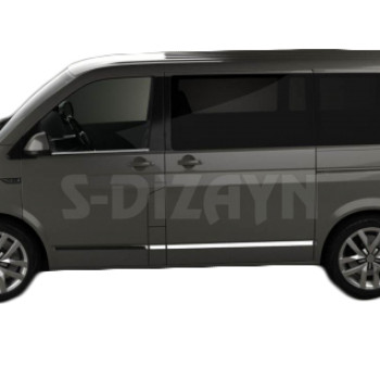 TRIM  ΠΑΡΑΘΥΡΩΝ ΑΥΤΟΚΟΛΛΗΤΑ ΧΡΩΜΙΟΥ 2ΤΕΜ. ΓΙΑ VW T6 TRANSPORTER VAN 2015+