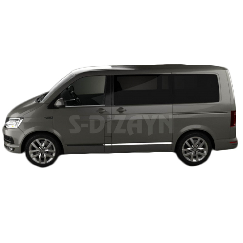 TRIM  ΠΑΡΑΘΥΡΩΝ ΑΥΤΟΚΟΛΛΗΤΑ ΧΡΩΜΙΟΥ 2ΤΕΜ. ΓΙΑ VW T6 TRANSPORTER VAN 2015+
