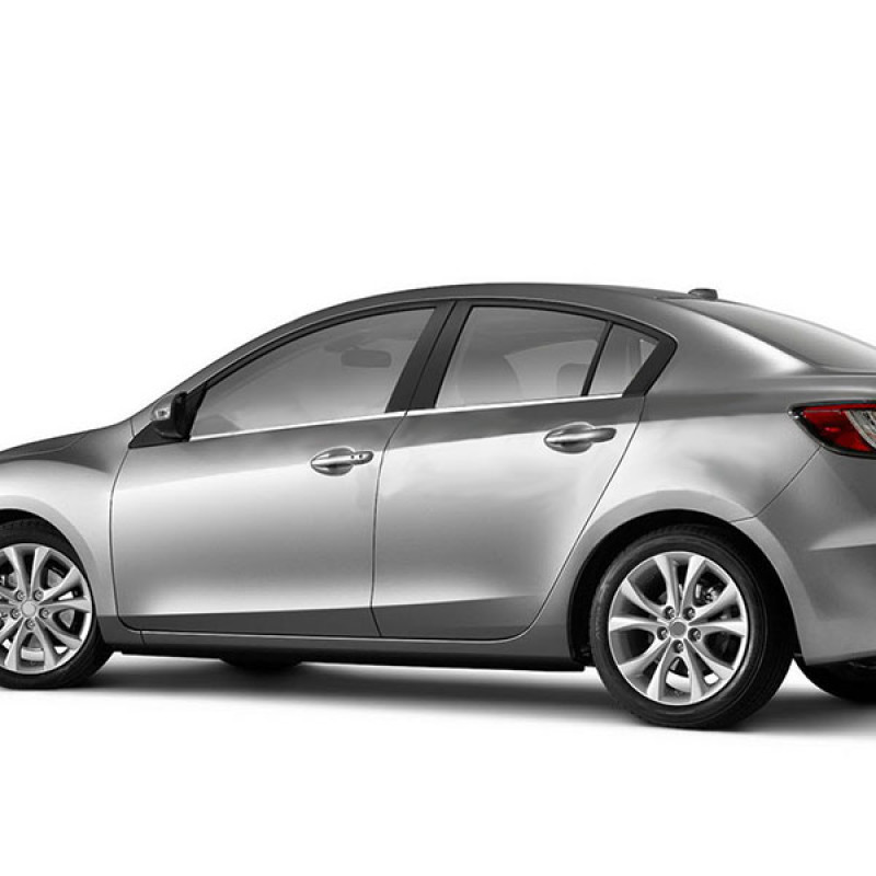 TRIM  ΠΑΡΑΘΥΡΩΝ ΑΥΤΟΚΟΛΛΗΤΑ ΧΡΩΜΙΟΥ ΓΙΑ MAZDA 3 4D 10-14 4ΤΕΜ.