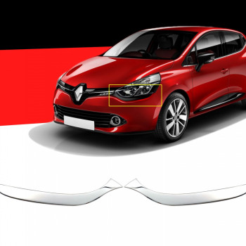 ΜΑΣΚΑΚΙΑ ΦΑΝΑΡΙΩΝ ΓΙΑ RENAULT CLIO 5D 2012+  ΚΑΤΩ ΧΡΩΜΙΟ ΜΕΤΑΛΛΙΚΑ 2ΤΕΜ.