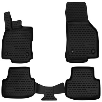 ΠΑΤΑΚΙΑ ΣΕ ΣΚΑΦΗ TPE ΛΑΣΤΙΧΟ ΓΙΑ AUDI A3 8V HTB 2012-2016 / 2016-2020  ΣΕ ΜΑΥΡΟ ΧΡΩΜΑ NOVLINE - 4 ΤΕΜ.