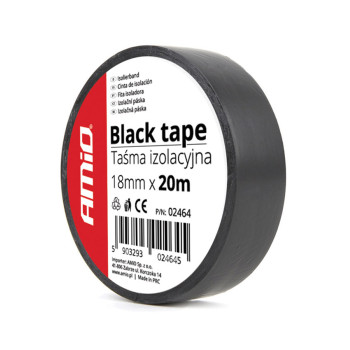 Amio - ΜΟΝΩΤΙΚΗ ΤΑΙΝΙΑ ΜΑΥΡΗ 19MM - 20M - 1 τεμ. (02464/AM)