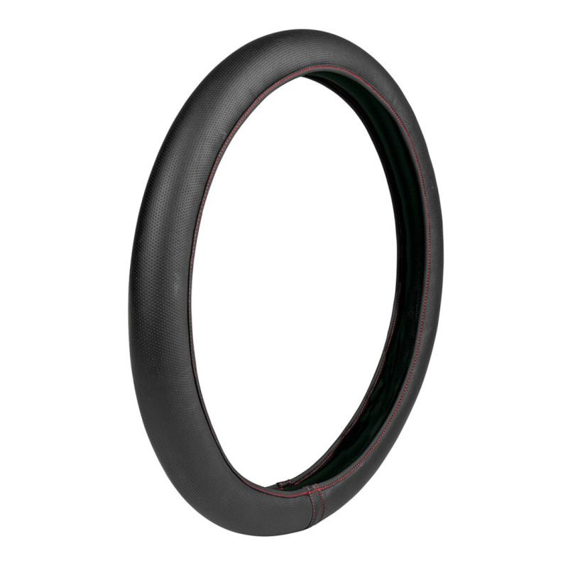 Lampa Κάλυμμα Τιμονιού Αυτοκινήτου Skin-Cover Sport ελαστικό λεπτό 35-37εκ. Άοσμο από Ultra-soft Skeentex Μαύρο με Κόκκινη Ραφή 1-τεμ. (L3296.7)