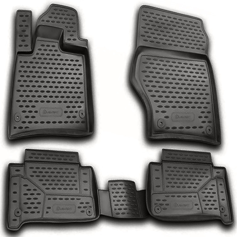 ΠΑΤΑΚΙΑ ΣΕ ΣΚΑΦΗ TPE ΛΑΣΤΙΧΟ ΓΙΑ AUDI Q7 2005-2015  ΣΕ ΑΝΘΡΑΚΙ ΣΚΟΥΡΟ ΓΚΡΙ ΧΡΩΜΑ NOVLINE - 4 ΤΕΜ.