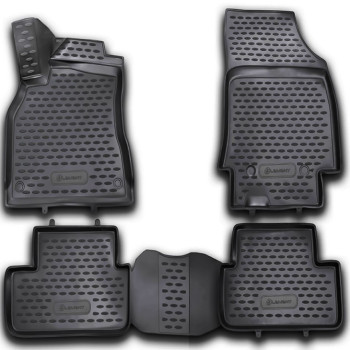 ΠΑΤΑΚΙΑ ΣΕ ΣΚΑΦΗ TPE ΛΑΣΤΙΧΟ ΓΙΑ RENAULT FLUENCE 2010+  ΣΕ ΑΝΘΡΑΚΙ ΣΚΟΥΡΟ ΓΚΡΙ ΧΡΩΜΑ NOVLINE - 4 ΤΕΜ.