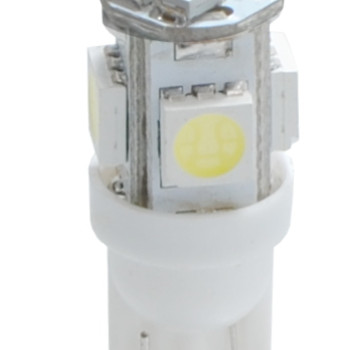 W5W 12V T10 W2,1x9,5d LED 4xSMD5050+4xSMD3528 ΛΕΥΚΟ (ΚΑΡΦΩΤΟ ΑΚΑΛΥΚΟ) 1ΤΕΜ.