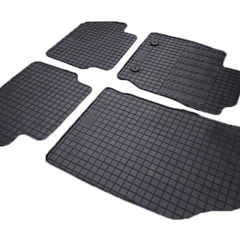 Cik - ΠΑΤΑΚΙΑ ΑΥΤΟΚΙΝΗΤΟΥ ΑΠΟ ΛΑΣΤΙΧΟ ΓΙΑ FORD ECOSPORT 2017+ ΣΕ ΜΑΥΡΟ ΧΡΩΜΑ ΜΕ ΚΟΥΜΠΩΜΑΤΑ - 4 ΤΕΜ. (RM.FO.0037/CK)