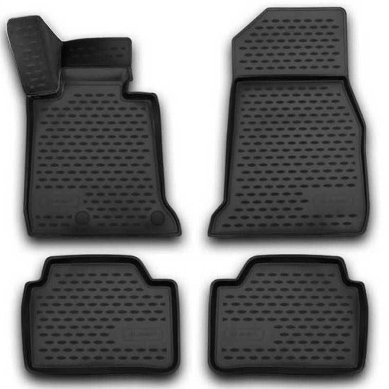 ΠΑΤΑΚΙΑ ΣΕ ΣΚΑΦΗ TPE ΛΑΣΤΙΧΟ ΓΙΑ BMW ΣΕΙΡΑ 1 F20 2011-2019  ΣΕ ΜΑΥΡΟ ΧΡΩΜΑ NOVLINE - 4 ΤΕΜ.