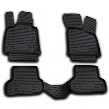 ΠΑΤΑΚΙΑ ΣΕ ΣΚΑΦΗ TPE ΛΑΣΤΙΧΟ ΓΙΑ AUDI A3 3D 2003-2012  ΣΕ ΜΑΥΡΟ ΧΡΩΜΑ NOVLINE - 4 ΤΕΜ.