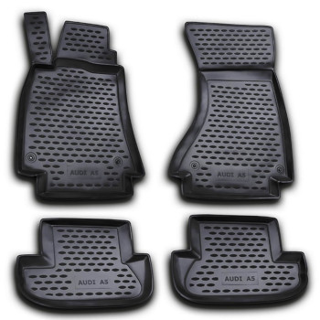 ΠΑΤΑΚΙΑ ΣΕ ΣΚΑΦΗ TPE ΛΑΣΤΙΧΟ ΓΙΑ AUDI A5 2009-2016  ΣΕ ΜΑΥΡΟ ΧΡΩΜΑ NOVLINE - 4 ΤΕΜ.