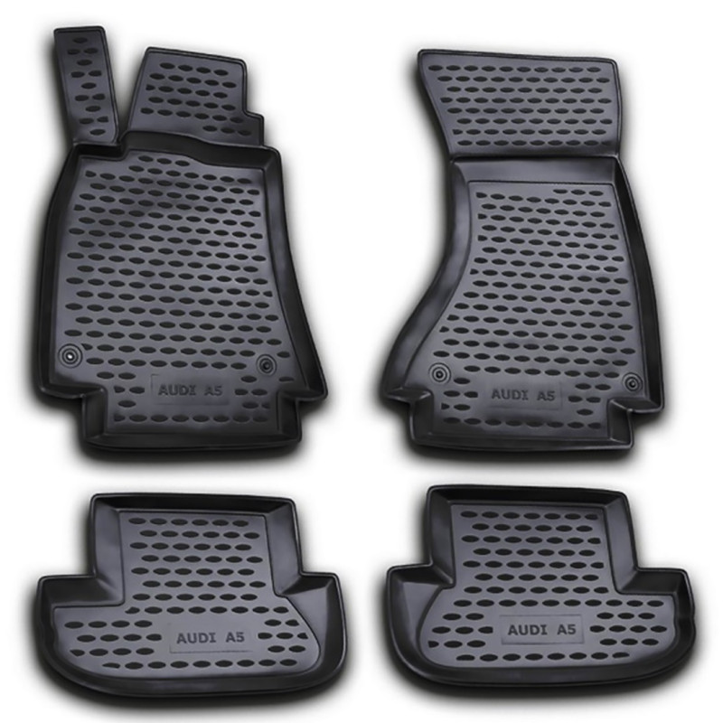 ΠΑΤΑΚΙΑ ΣΕ ΣΚΑΦΗ TPE ΛΑΣΤΙΧΟ ΓΙΑ AUDI A5 2009-2016  ΣΕ ΜΑΥΡΟ ΧΡΩΜΑ NOVLINE - 4 ΤΕΜ.