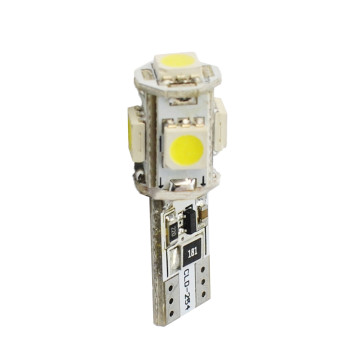 T10 W5W 12V W2,1x9,5d LED 5xSMD5050 ΛΕΥΚΟ (ΚΑΡΦΩΤΟ CAN-BUS) 1ΤΕΜ. M-TECH