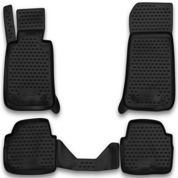 ΠΑΤΑΚΙΑ ΣΕ ΣΚΑΦΗ TPE ΛΑΣΤΙΧΟ ΓΙΑ BMW ΣΕΙΡΑ 1 3D 2004-2011  ΣΕ ΜΑΥΡΟ ΧΡΩΜΑ NOVLINE - 4 ΤΕΜ.