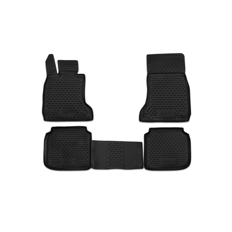 ΠΑΤΑΚΙΑ ΣΕ ΣΚΑΦΗ TPE ΛΑΣΤΙΧΟ ΓΙΑ BMW ΣΕΙΡΑ 7 F02 2008-2015  ΣΕ ΜΑΥΡΟ ΧΡΩΜΑ NOVLINE - 4 ΤΕΜ.