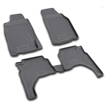 ΠΑΤΑΚΙΑ ΣΕ ΣΚΑΦΗ TPE ΛΑΣΤΙΧΟ ΓΙΑ MITSUBISHI L200 4D 1996-2005  ΣΕ ΜΑΥΡΟ ΧΡΩΜΑ NOVLINE - 4 ΤΕΜ.