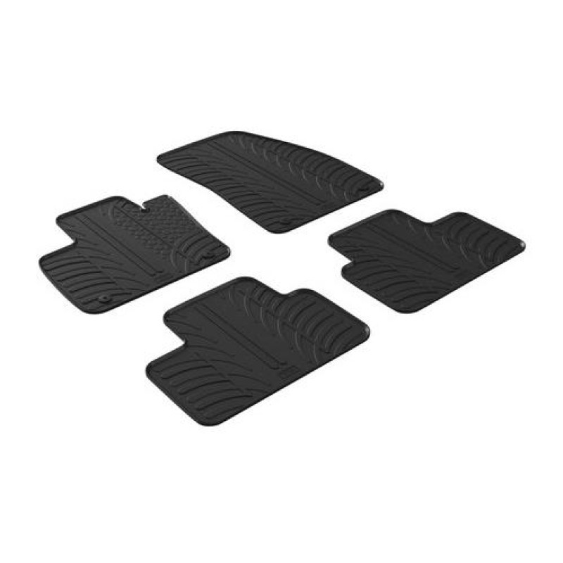 LAMPA - ΠΑΤΑΚΙΑ ΑΥΤΟΚΙΝΗΤΟΥ ΑΠΟ ΛΑΣΤΙΧΟ ΓΙΑ BMW X3 G01 ΑΥΤΟΜΑΤΟ 08/2017+ ΣΕ ΜΑΥΡΟ ΧΡΩΜΑ ME ΚΟΥΜΠΩΜΑΤΑ - 4 ΤΕΜ.