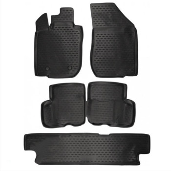 ΠΑΤΑΚΙΑ ΣΕ ΣΚΑΦΗ TPE ΛΑΣΤΙΧΟ ΓΙΑ DACIA LOGAN MCV 7ΘΕΣΙΟ 2009-2013  ΣΕ ΜΑΥΡΟ ΧΡΩΜΑ NOVLINE - 5 ΤΕΜ.