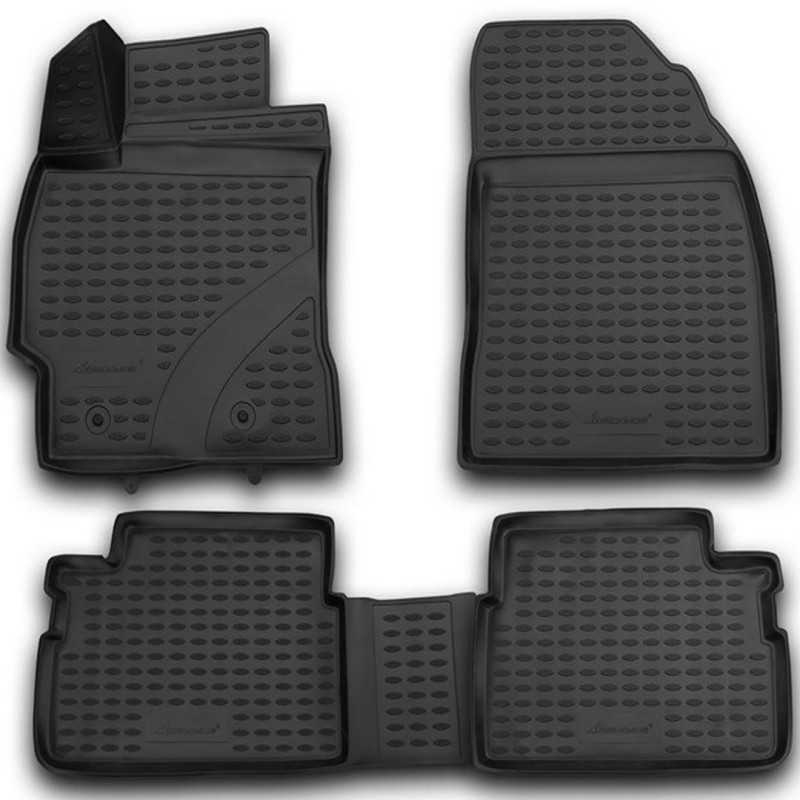 ΠΑΤΑΚΙΑ ΣΕ ΣΚΑΦΗ TPE ΛΑΣΤΙΧΟ ΓΙΑ TOYOTA COROLLA 2013-2019  ΣΕ ΜΑΥΡΟ ΧΡΩΜΑ NOVLINE - 4 ΤΕΜ.