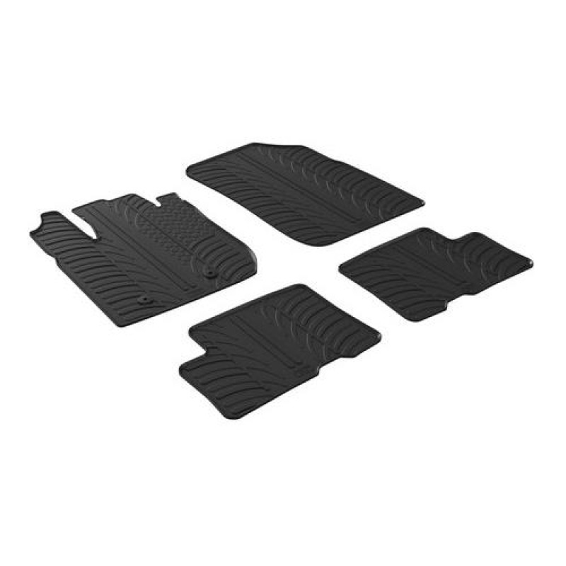 LAMPA - ΠΑΤΑΚΙΑ ΑΥΤΟΚΙΝΗΤΟΥ ΑΠΟ ΛΑΣΤΙΧΟ ΓΙΑ DACIA DUSTER 4X4 02/2018+ ΣΕ ΜΑΥΡΟ ΧΡΩΜΑ ME ΚΟΥΜΠΩΜΑΤΑ - 4 ΤΕΜ.