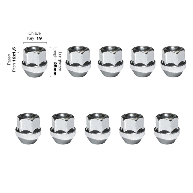 Simoni Racing - ΠΑΞΙΜΑΔΙ ΚΩΝΙΚΟ 12χ1,50 (25mm) (19) 10ΤΕΜ.