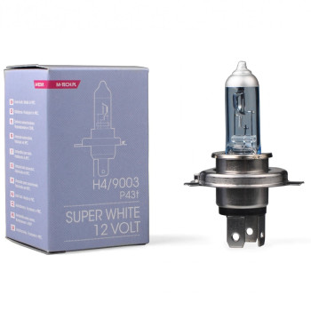 H4 12V 60/55W P43t-38 COLOR SUPERWHITE 1ΤΕΜ. M-TECH