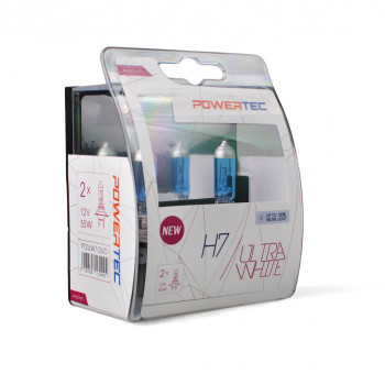 H7 12V 55W PX26d POWERTEC ULTRA WHITE 2ΤΕΜ. M-TECH