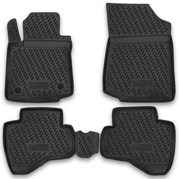 ΠΑΤΑΚΙ ΣΚΑΦΗ ΠΟΡΤ ΜΠΑΓΚΑΖ ΓΙΑ  ΠΑΤΑΚΙΑ ΣΕ ΣΚΑΦΗ TPE ΛΑΣΤΙΧΟ ΓΙΑ CITROEN C1 11/2005-2014 ΣΕ ΜΑΥΡΟ ΧΡΩΜΑ NOVLINE - 4 ΤΕΜ.