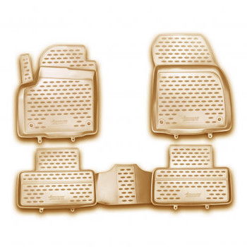 ΠΑΤΑΚΙΑ ΣΕ ΣΚΑΦΗ TPE ΛΑΣΤΙΧΟ ΓΙΑ LAND ROVER RANGE ROVER EVOQUE 2011+  ΣΕ ΜΠΕΖ ΧΡΩΜΑ NOVLINE - 4 ΤΕΜ.