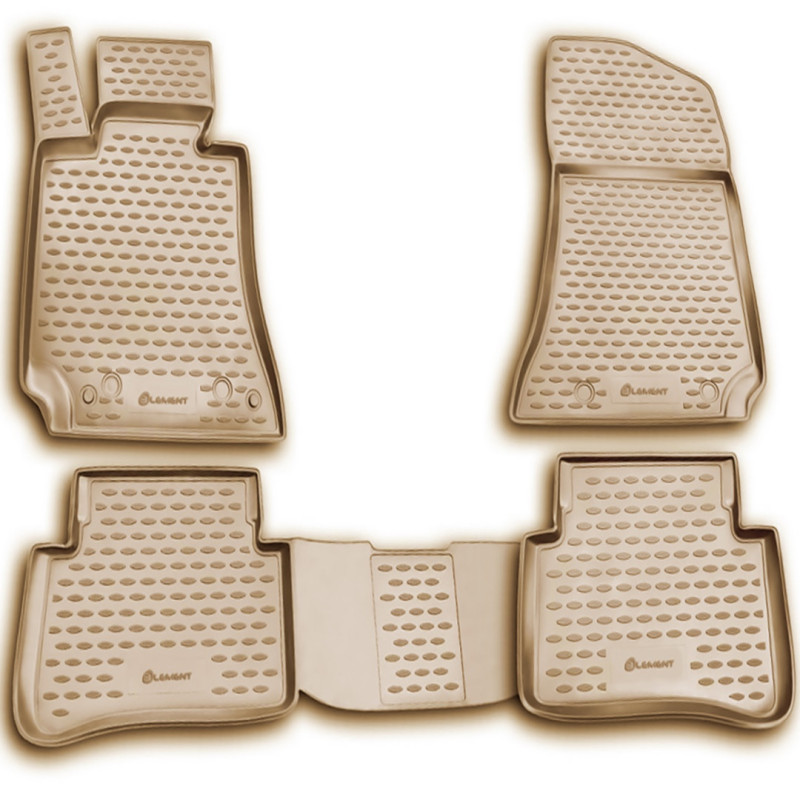 ΠΑΤΑΚΙΑ ΣΕ ΣΚΑΦΗ TPE ΛΑΣΤΙΧΟ ΓΙΑ MERCEDES E CLASS W212 2009-2016  ΣΕ ΜΠΕΖ ΧΡΩΜΑ NOVLINE - 4 ΤΕΜ.