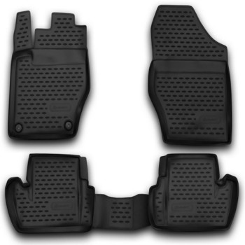 ΠΑΤΑΚΙΑ ΣΕ ΣΚΑΦΗ TPE ΛΑΣΤΙΧΟ ΓΙΑ CITROEN DS4 03/2011-2015  ΣΕ ΜΑΥΡΟ ΧΡΩΜΑ NOVLINE - 4 ΤΕΜ.