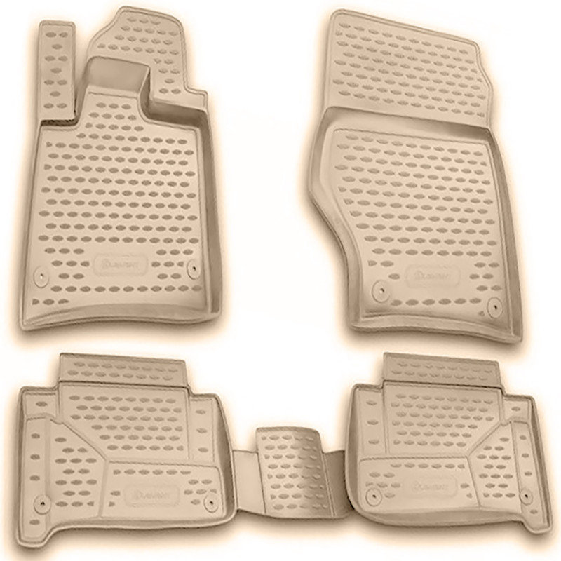 ΠΑΤΑΚΙΑ ΣΕ ΣΚΑΦΗ TPE ΛΑΣΤΙΧΟ ΓΙΑ AUDI Q7 2005-2015  ΣΕ ΜΠΕΖ ΧΡΩΜΑ NOVLINE - 4 ΤΕΜ.