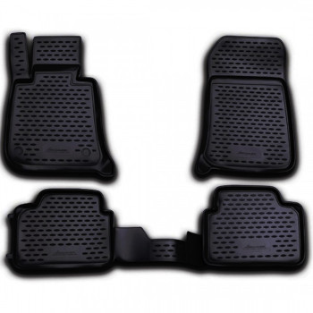 ΠΑΤΑΚΙΑ ΣΕ ΣΚΑΦΗ TPE ΛΑΣΤΙΧΟ ΓΙΑ BMW ΣΕΙΡΑ 3 E91 TOURING 2007-2012  ΣΕ ΜΑΥΡΟ ΧΡΩΜΑ NOVLINE - 4 ΤΕΜ.