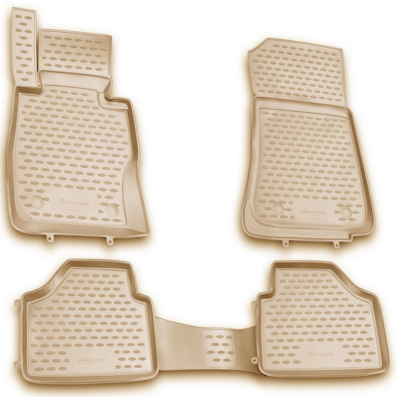 ΠΑΤΑΚΙΑ ΣΕ ΣΚΑΦΗ TPE ΛΑΣΤΙΧΟ ΓΙΑ BMW X1 2009-2015  ΣΕ ΜΠΕΖ ΧΡΩΜΑ NOVLINE - 4 ΤΕΜ.