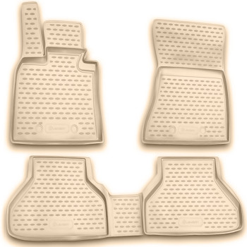 ΠΑΤΑΚΙΑ ΣΕ ΣΚΑΦΗ TPE ΛΑΣΤΙΧΟ ΓΙΑ BMW X6 E71 2008-2014  ΣΕ ΜΠΕΖ ΧΡΩΜΑ NOVLINE - 4 ΤΕΜ.