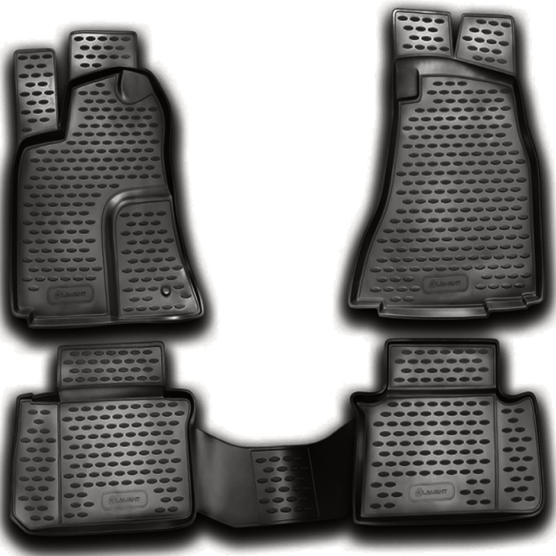 ΠΑΤΑΚΙΑ ΣΕ ΣΚΑΦΗ TPE ΛΑΣΤΙΧΟ ΓΙΑ CHRYSLER 300C 05/2005-2010  ΣΕ ΑΝΘΡΑΚΙ ΣΚΟΥΡΟ ΓΚΡΙ ΧΡΩΜΑ NOVLINE - 4 ΤΕΜ.