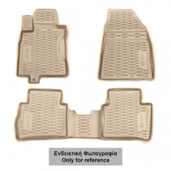 ΠΑΤΑΚΙΑ ΣΕ ΣΚΑΦΗ TPE ΛΑΣΤΙΧΟ ΓΙΑ LEXUS LX570 2012+  ΣΕ ΜΠΕΖ ΧΡΩΜΑ NOVLINE - 3 ΤΕΜ.