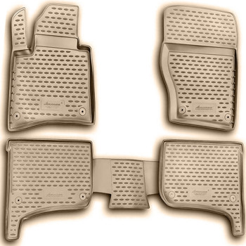 ΠΑΤΑΚΙΑ ΣΕ ΣΚΑΦΗ TPE ΛΑΣΤΙΧΟ ΓΙΑ VW TOUAREG 2010-2018  ΣΕ ΜΠΕΖ ΧΡΩΜΑ NOVLINE - 4 ΤΕΜ.