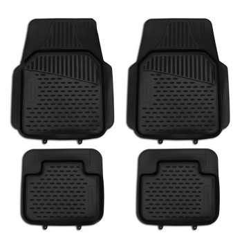 ΠΑΤΑΚΙΑ ΣΕ ΣΚΑΦΗ TPE ΛΑΣΤΙΧΟ ΓΙΑ BMW ΣΕΙΡΑ 5 G30 / M5 F90 4D 2016+  ΣΕ ΜΑΥΡΟ ΧΡΩΜΑ NOVLINE - 4 ΤΕΜ.