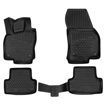 ΠΑΤΑΚΙΑ ΣΕ ΣΚΑΦΗ TPE ΛΑΣΤΙΧΟ ΓΙΑ SKODA KAROQ 5D 2017+  ΣΕ ΜΑΥΡΟ ΧΡΩΜΑ NOVLINE - 4 ΤΕΜ.