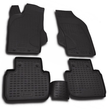 ΠΑΤΑΚΙΑ ΣΕ ΣΚΑΦΗ TPE ΛΑΣΤΙΧΟ ΓΙΑ ALFA ROMEO 147 12/2000-2008  ΣΕ ΜΑΥΡΟ ΧΡΩΜΑ NOVLINE - 4 ΤΕΜ.