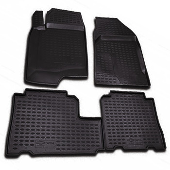 ΠΑΤΑΚΙΑ ΣΕ ΣΚΑΦΗ TPE ΛΑΣΤΙΧΟ ΓΙΑ CHEVROLET CAPTIVA 2006-2011  ΣΕ ΜΑΥΡΟ ΧΡΩΜΑ NOVLINE - 4 ΤΕΜ.