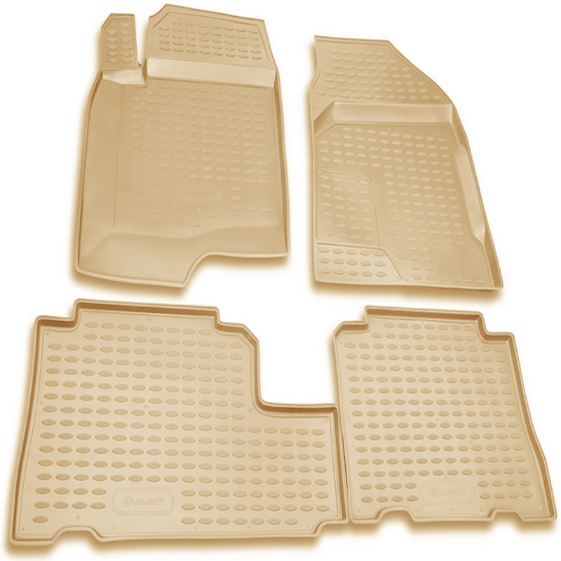 ΠΑΤΑΚΙΑ ΣΕ ΣΚΑΦΗ TPE ΛΑΣΤΙΧΟ ΓΙΑ CHEVROLET CAPTIVA 5D 2006-2011  ΣΕ ΜΠΕΖ ΧΡΩΜΑ NOVLINE - 4 ΤΕΜ.