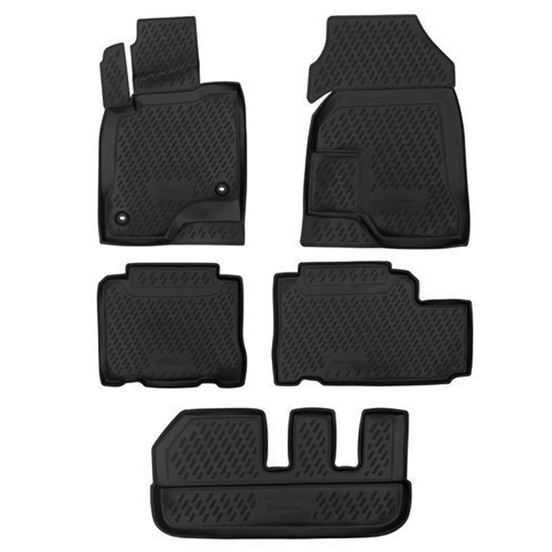 ΠΑΤΑΚΙΑ ΣΕ ΣΚΑΦΗ TPE ΛΑΣΤΙΧΟ ΓΙΑ CHEVROLET CAPTIVA 5D 2011-2015  ΣΕ ΜΑΥΡΟ ΧΡΩΜΑ NOVLINE - 5 ΤΕΜ.